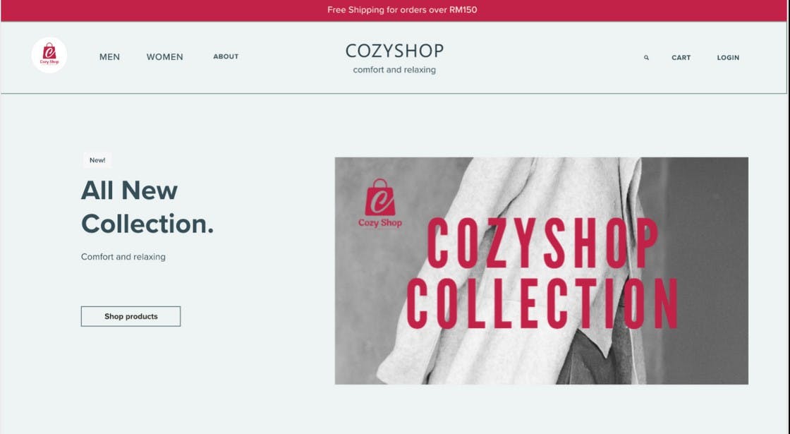 CozyShop E-Commerce
